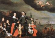 Nicolaes maes captain job jansz cuyter and his family USA oil painting artist